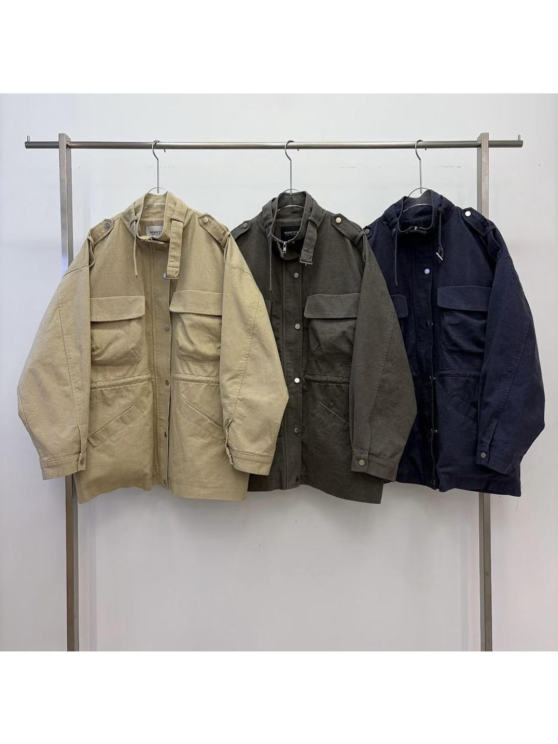 立領銀扣軍裝外套